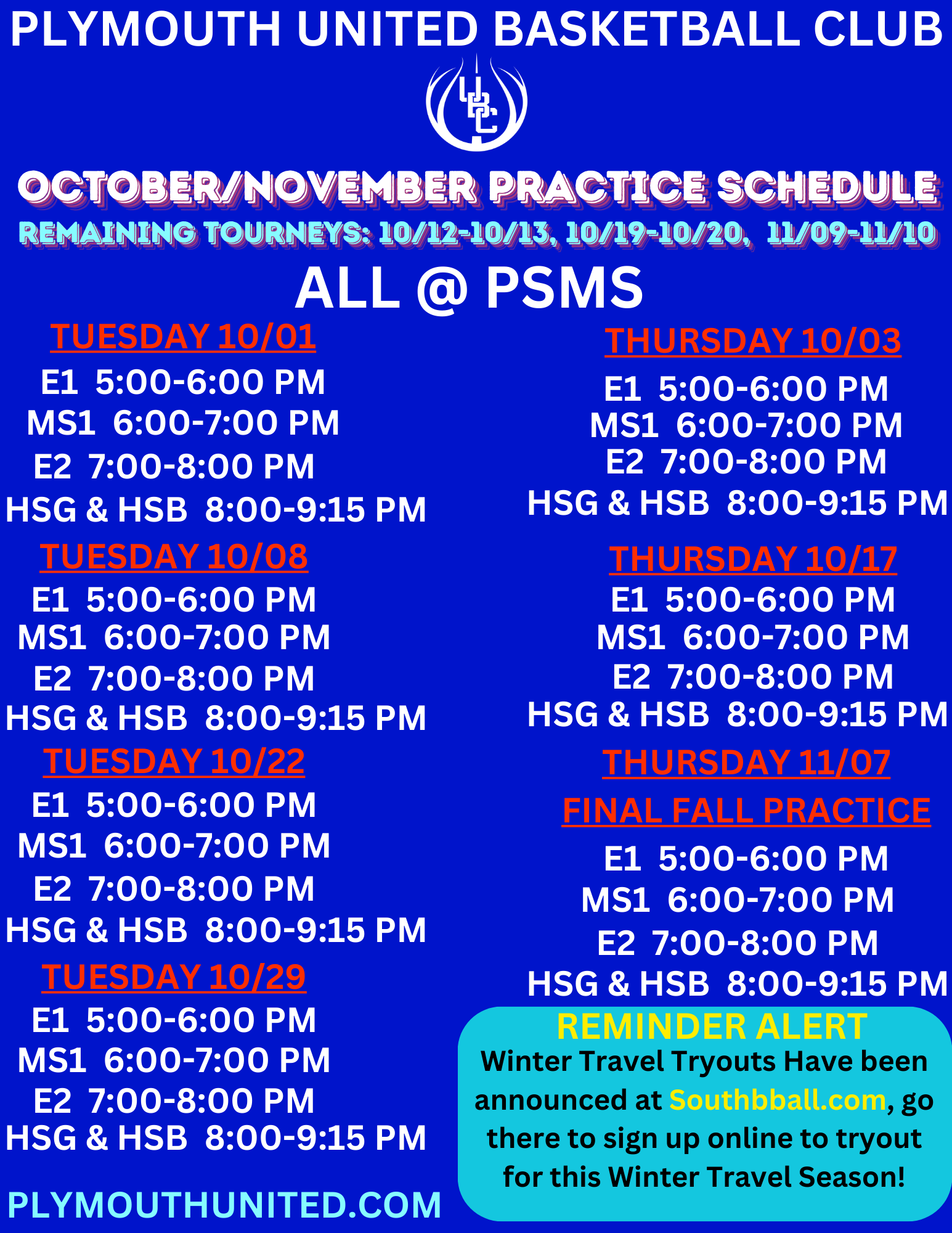 Copy of FALL ANNOUNCEMENTS 2024